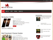 Tablet Screenshot of movieroster.com